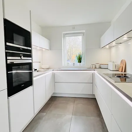 Lilamoon Dortmund Flughafen Parkplatz Netflix 80qm Erdgeschoss Daire *