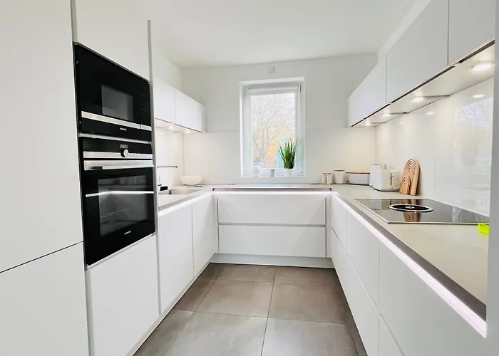 Lilamoon Dortmund Flughafen Parkplatz Netflix 80qm Erdgeschoss Appartement Unna