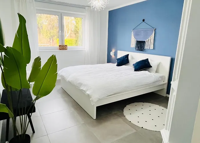 Lilamoon Dortmund Flughafen Parkplatz Netflix 80qm Erdgeschoss Appartement